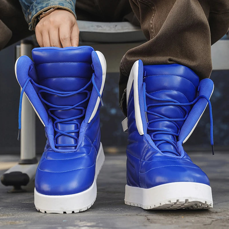 men boots 2025 New Winter Slippers Warm Men Shoes Waterproof Non-Slip Plush Sneakers Male tenis shoes Boots Men Sneakers Winte