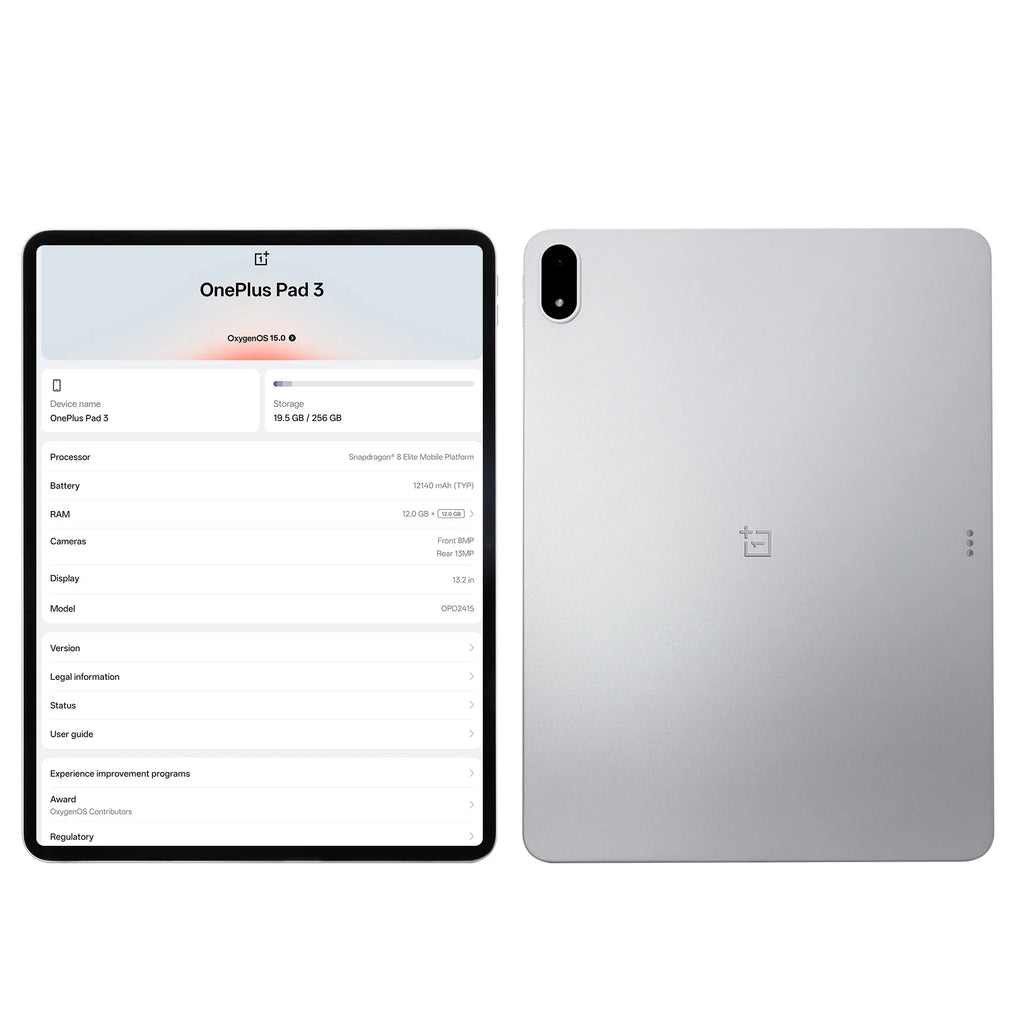 Global Version OnePlus Pad 3 Tablet Snapdragon 8 Elite 13.2" 144Hz Display 3.4K Resolution 8 Speakers Wi-Fi 7 Android 15