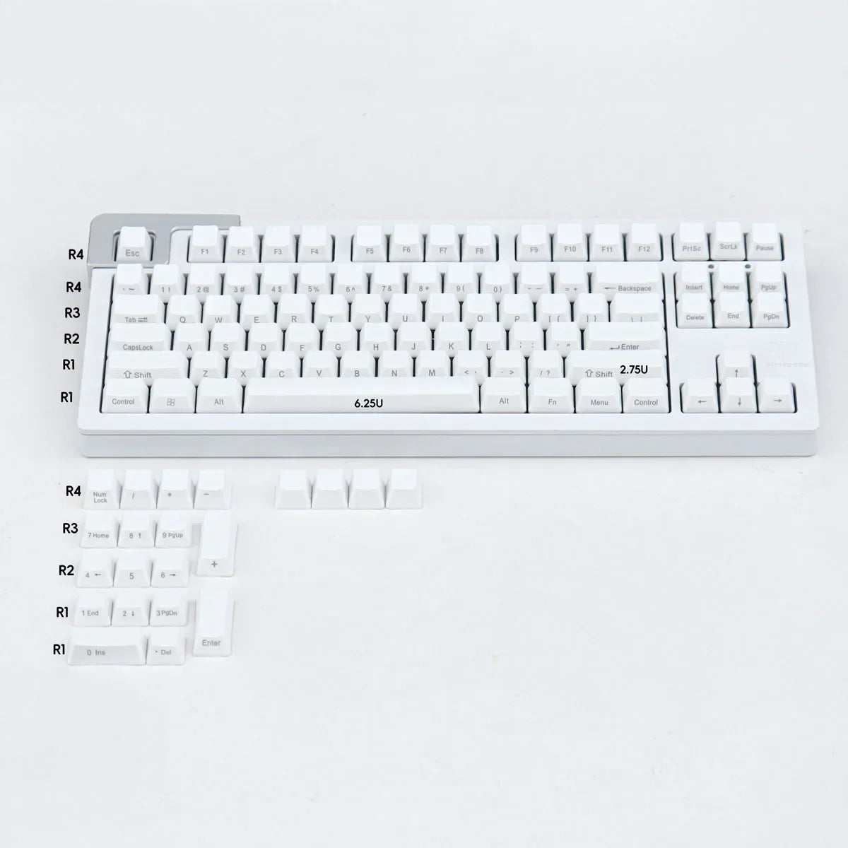 Large Carbon Solid Color Genuine/Side Engraved Keycaps PBT Thermal Sublimation for OEM Gateron MX Mechanical Keyboards