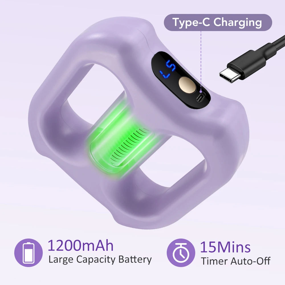 Electric Full-Body Fascia Massager with Belt Dual-Ring Ergonomic Portable Vibration Fat Loss Deep Tissue Body Muscle Relaxation
