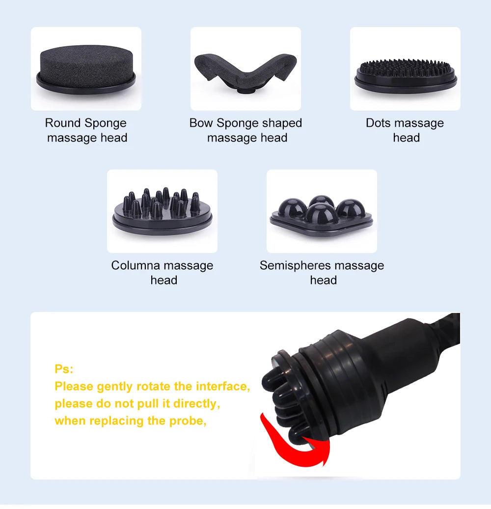 High Frenquency G5 Vibrating Massager Body Slimming Machine Fat Burner Weight Loss Cellulite Removal With 5 Tips Vibrator Device