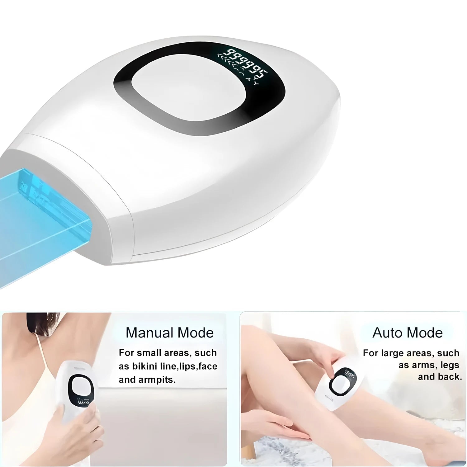 Professional Permanent Laser Depilator IPL Hair Removal Handset Home Use For Women and Men With Screen Display Flash Depilator