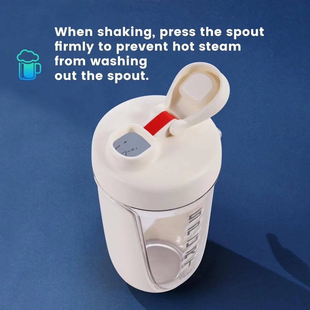 Premium Protein Powder Shaker, 590 Ml/20 Oz, Leak proof Tritan Ideal for Pre-workout Drinking. BPA free Contains Plastic Ball