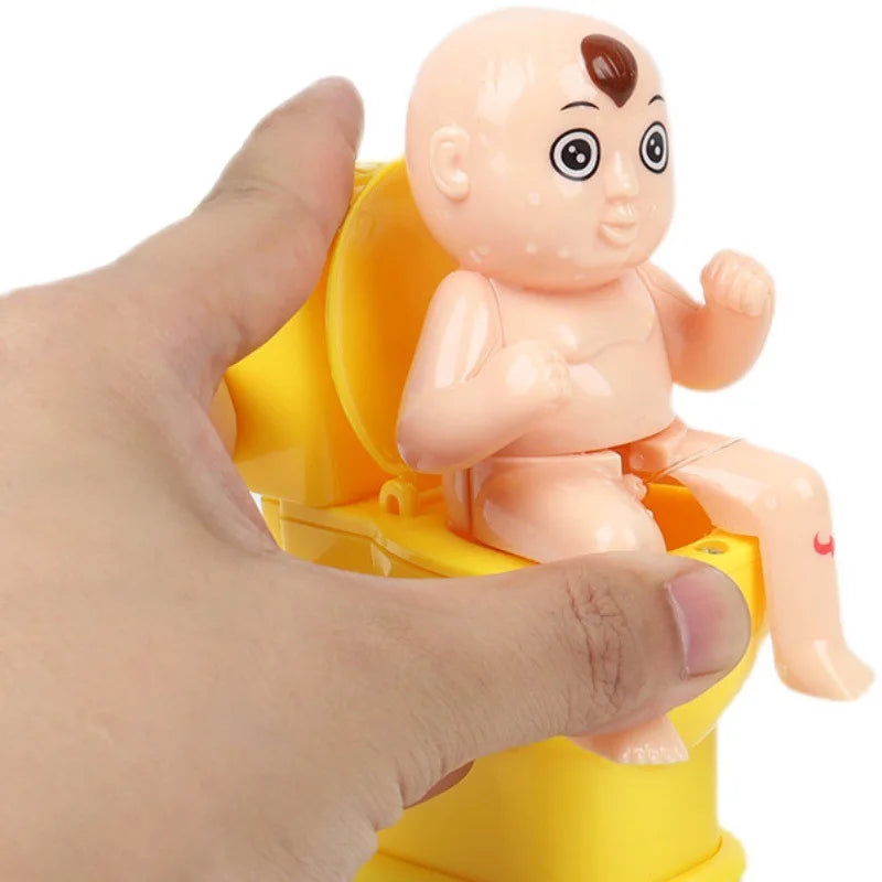 Adult Stress Reliever New Trick Water Spraying Toilet Toy Funny Water Jetting Toilet Doll for Children Play Game Prank Joke Gift