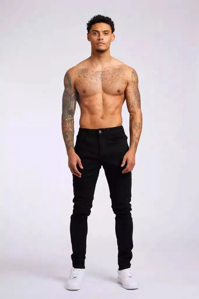 2025 new men's slim fit classic slim fit jeans casual street style casual men's slim fit jeans men's slim fit pencil jeans