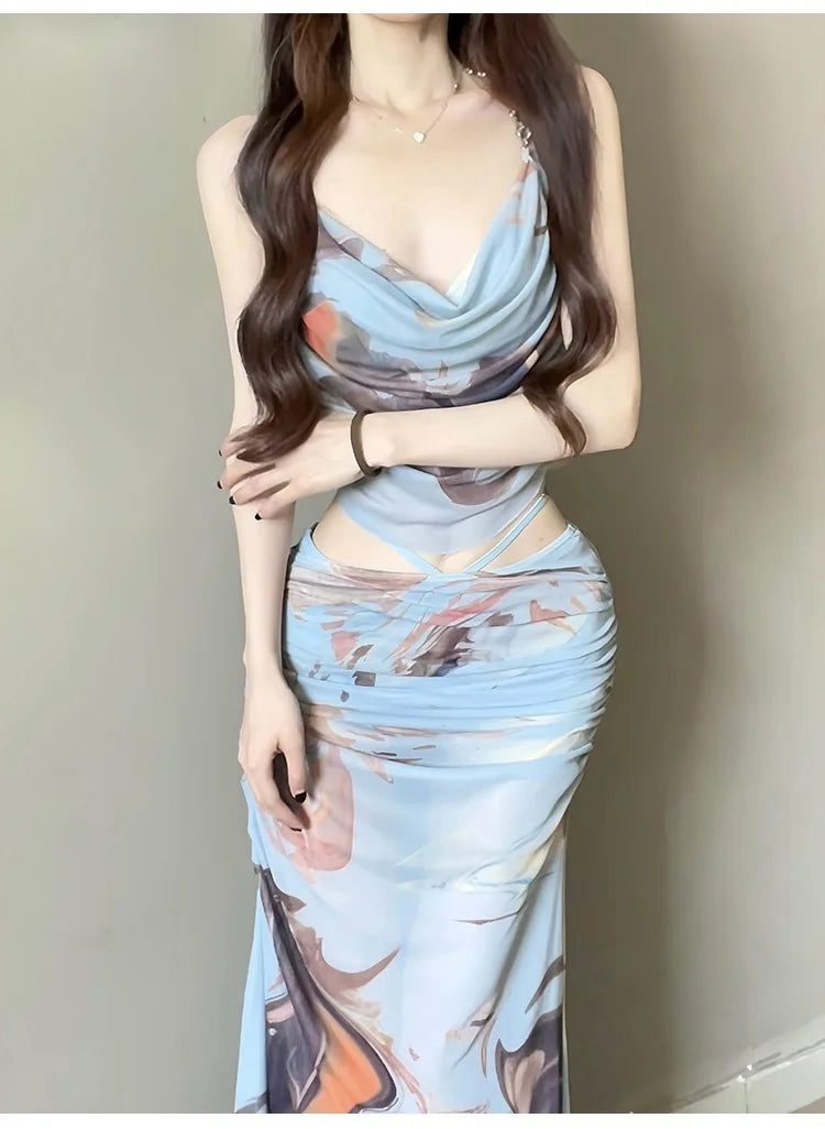 Bikini Swimsuit For Women 2025 New Three-Piece Set With Long Skirt Sexy Push-Up Underwire Beach Vacation Swimwear