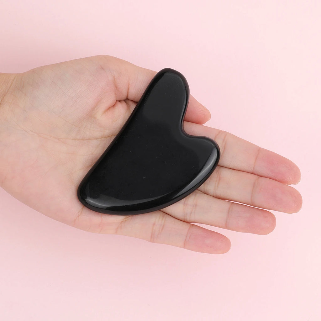 Guasha Massage Natural Stone Jade Scraper Facial Gua Sha SPA  Neck Massager for Face Lifting Wrinkle Remover Beauty Healty Tool