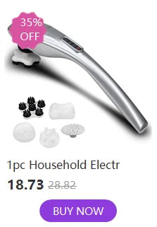 Four-head powerful multifunctional vigorous king massager, neck, waist and legs, whole body household electric massage stick