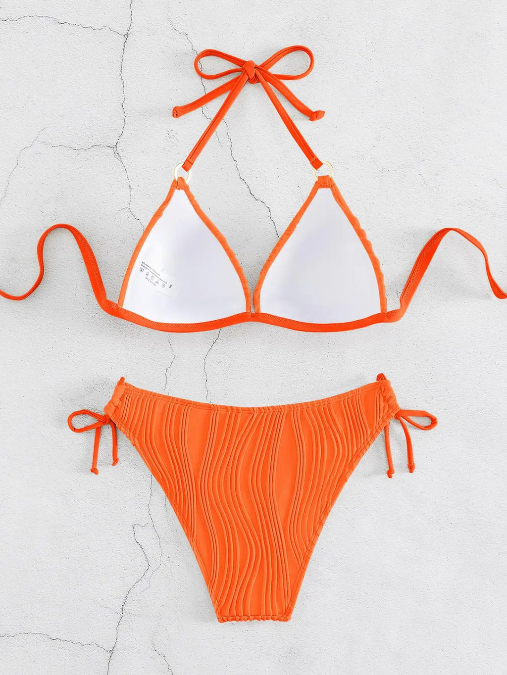 Bikini Set Women Low Waist Sexy Two Piece Swimsuit Women's Solid Color Black Lace-up Push Up Brazilian Bikinis Bathsuit