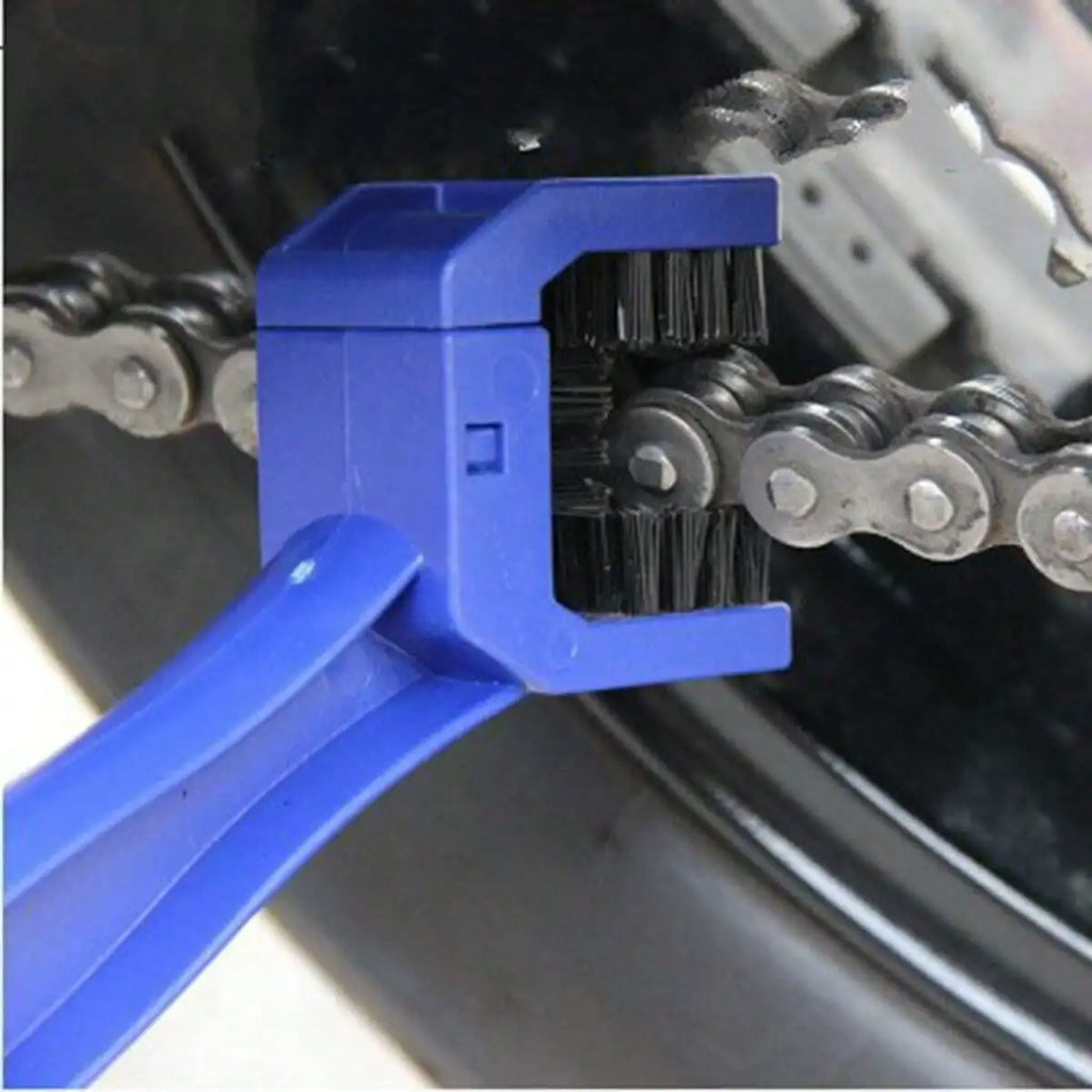 Bicycle cleaning tools - Motorcycle and bicycle chain cleaning brush, gear brush, outdoor cleaning brush, large bristle brush