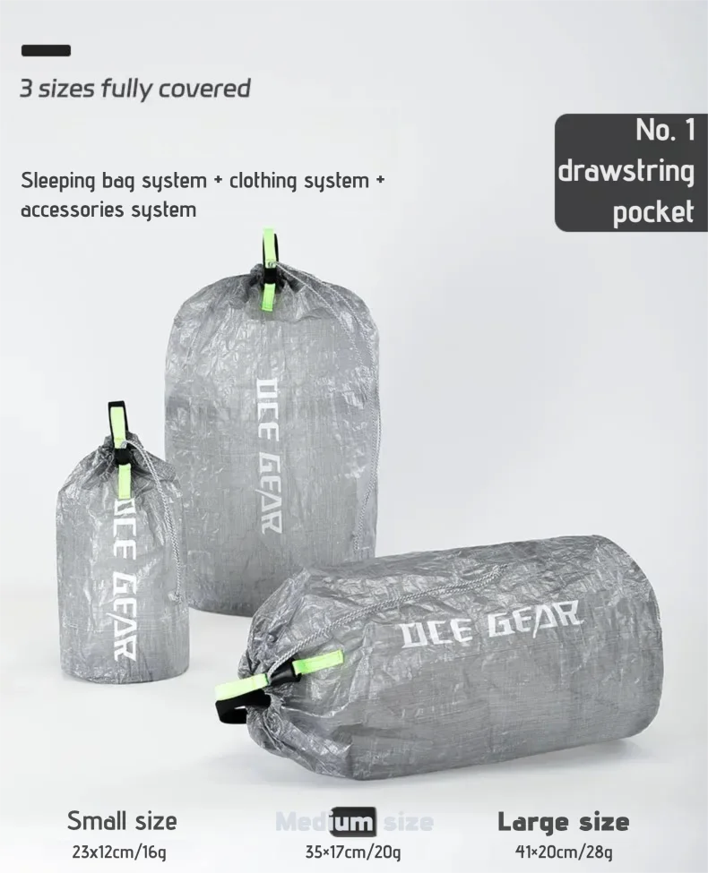 Ultralight Outdoor Storage Bags Waterproof Compression Dry Sack Flat Pouch First Aid Bag Multi Size Travel Camping Organizer