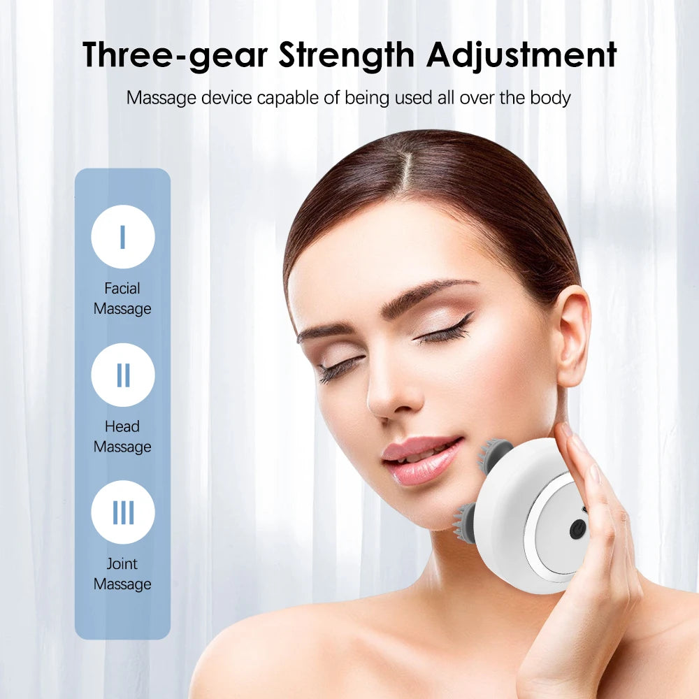 Electric Cat Massager Body Massager Health Care Relax Shoulder Neck Deep Tissue Head Scalp Massage Kneading Vibrating Device
