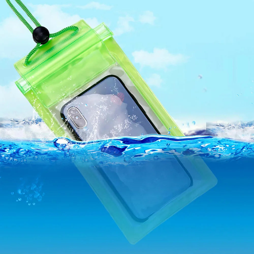 Summer Waterproof Phone Pouch Swimming Beach Dry Bag Phone Case Cover Camping Skiing Holder for iPhone Xiaomi 15 All Cell Phone