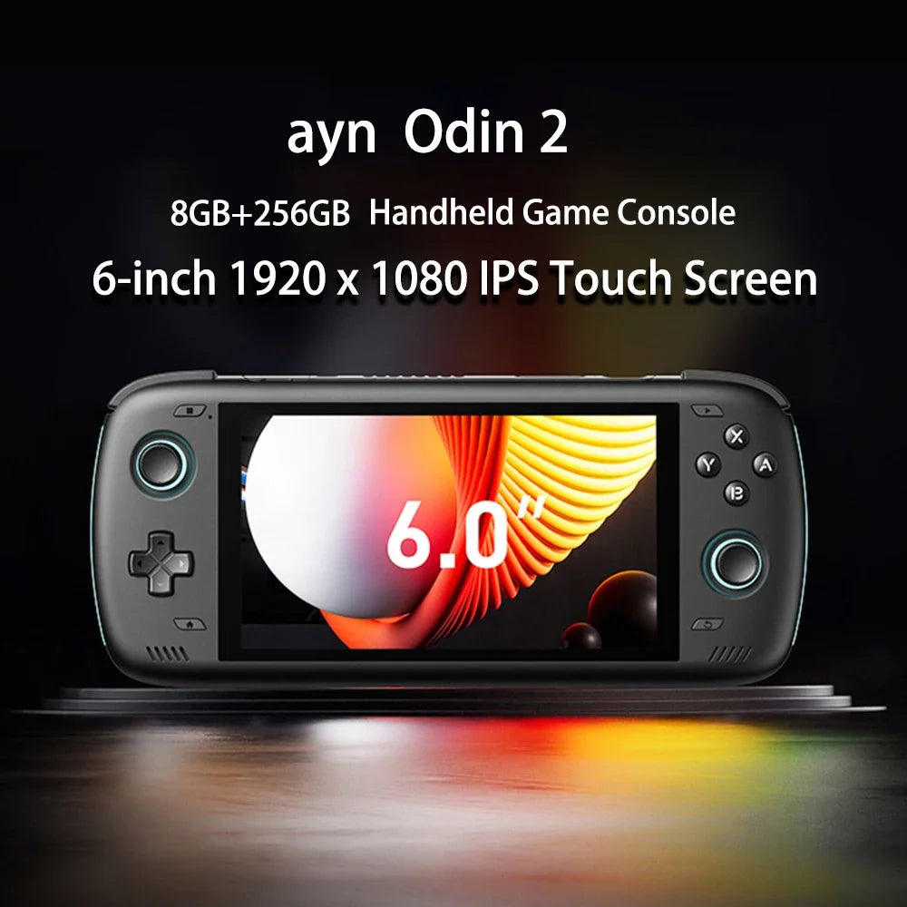 Ayn Odin 2 Pro Upgraded version 6" IPS Screen Handheld Game Player  Android13 16G 512G Wifi Bluetooth Portable Console 8000mAh