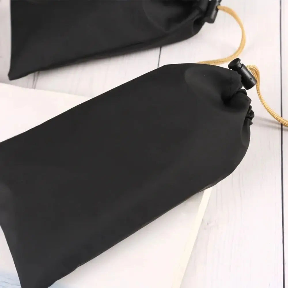 PU Leather Phone Storage bag with Draw String Waterproof Power Bank Case Large Capacity Dustproof Headphone Case Pouch