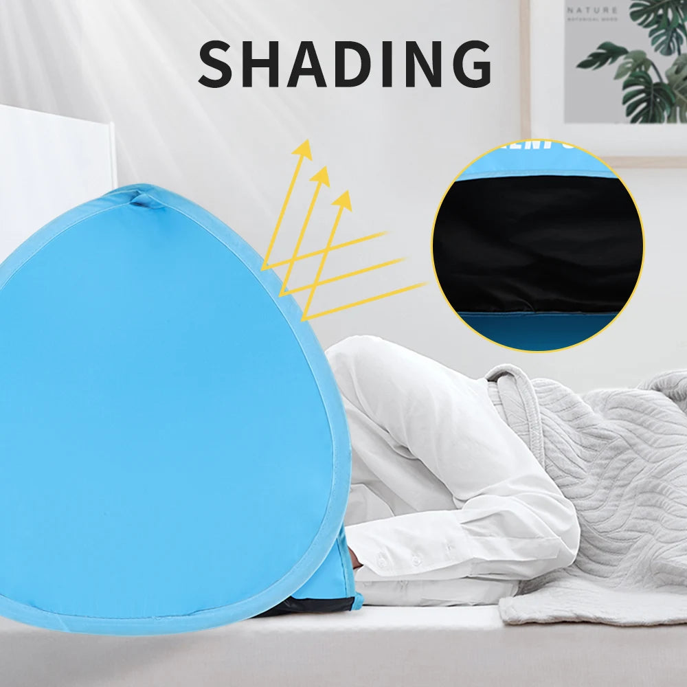 Portable Sun Shelter Instant Sun Shade Canopy Head PopUp Canopy Automatic Shade Tent for Beach Camping Fishing Hiking Picnic