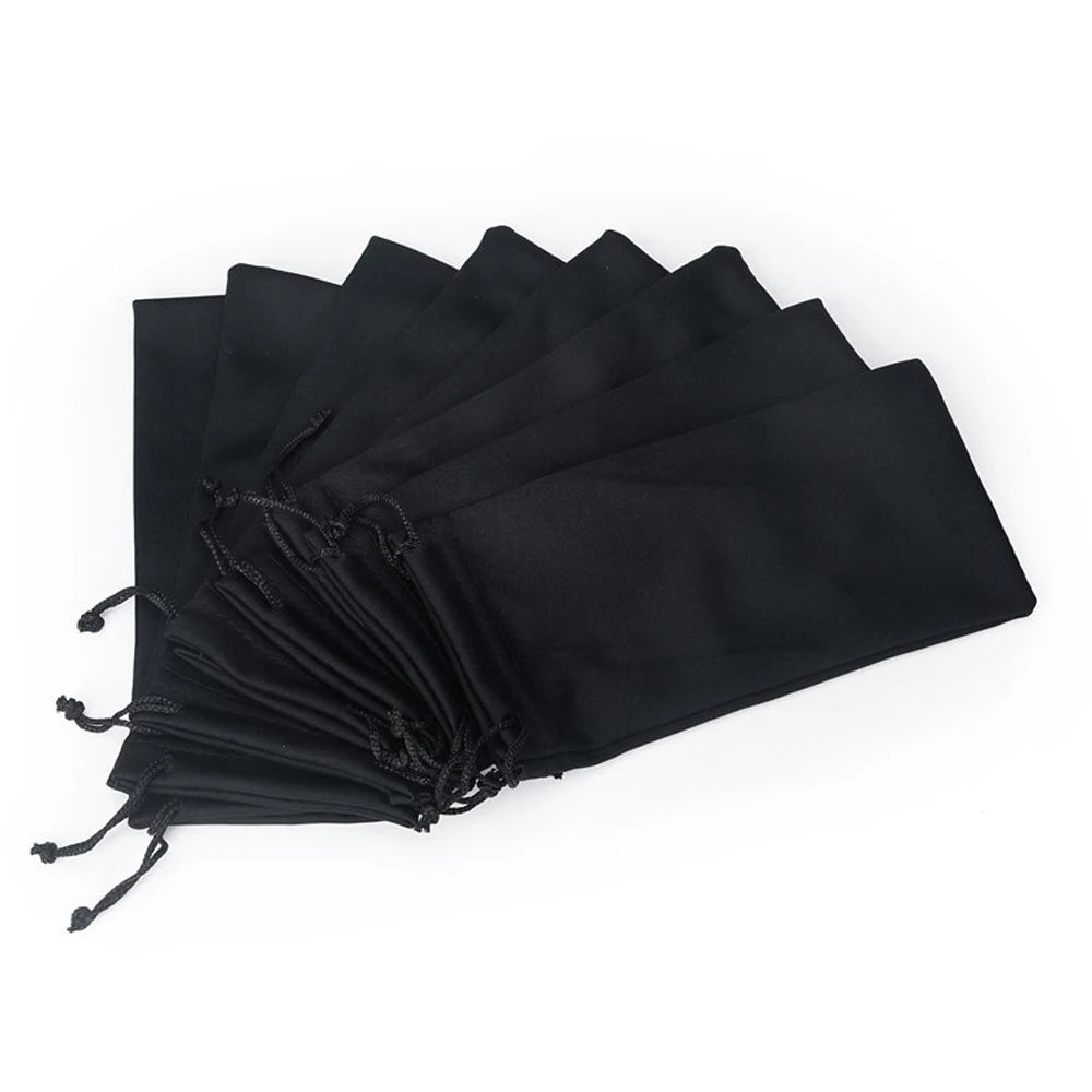 Waterproof Eyeglass Pouches - Convenient Drawstring Closure, Soft Microfiber Material, 10 Pack of Dust Proof Sunglasses Bags