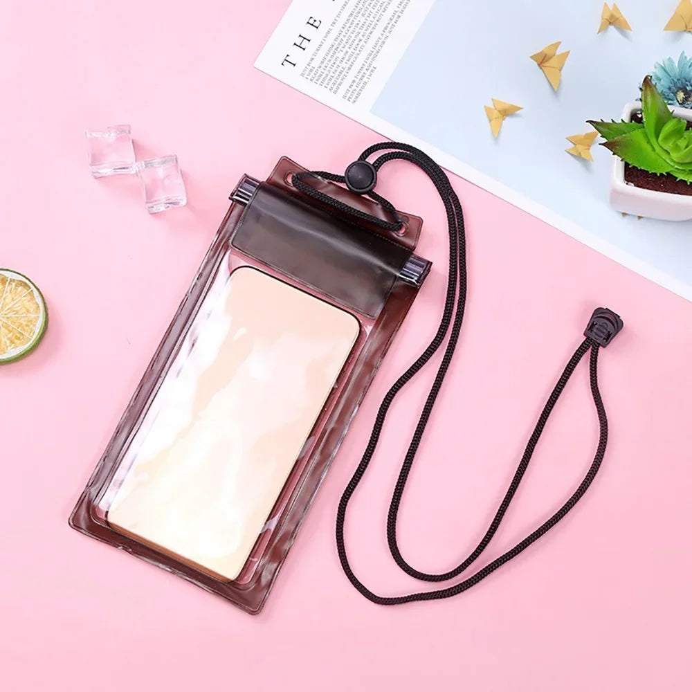 Summer Waterproof Phone Pouch Swimming Beach Dry Bag Phone Case Cover Camping Skiing Holder for iPhone Xiaomi 15 All Cell Phone