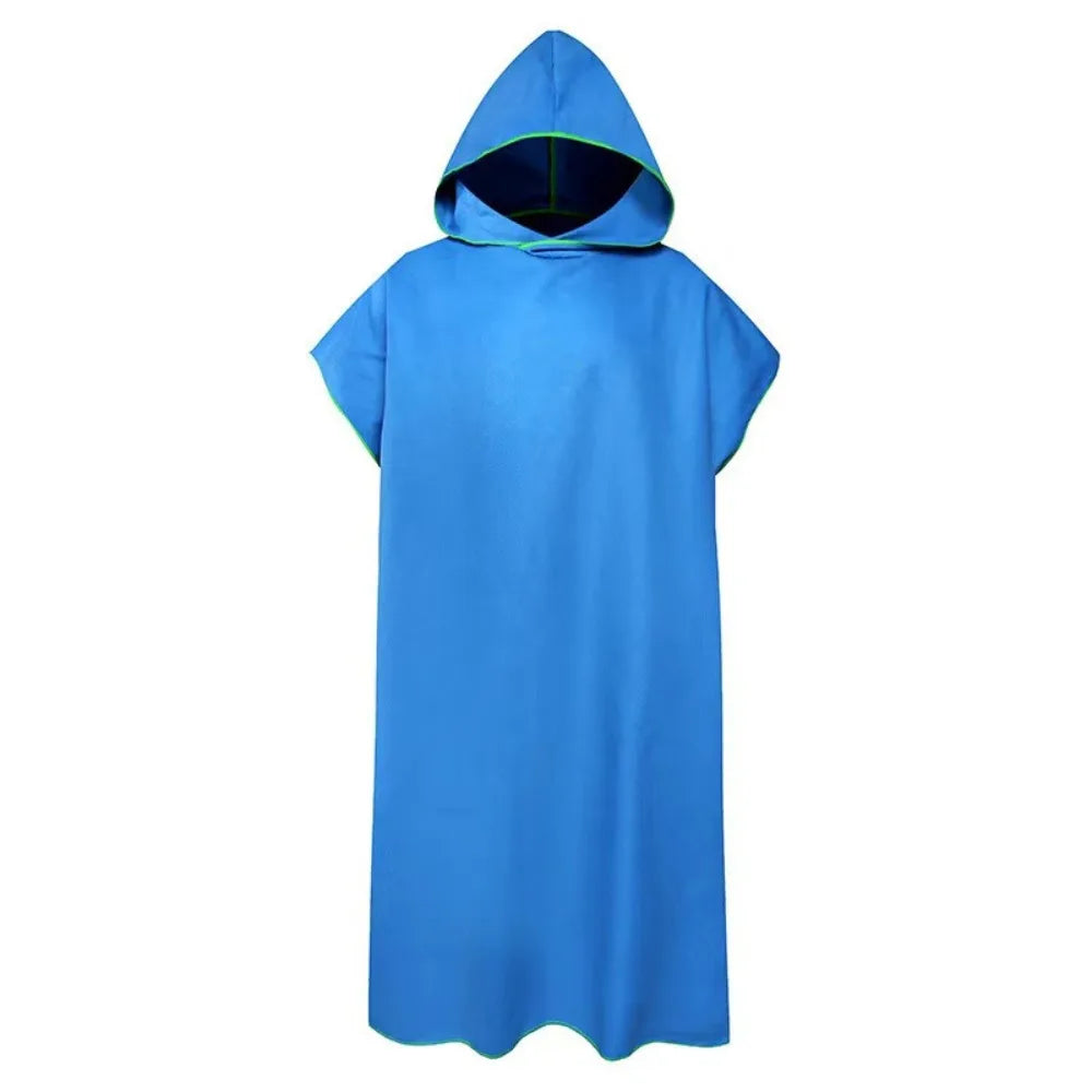 Microfiber Quick-drying Swimming Towels Absorbent Hooded Swimming Dry Towels Quick Dry Windproof Beach Poncho Towels Swimming