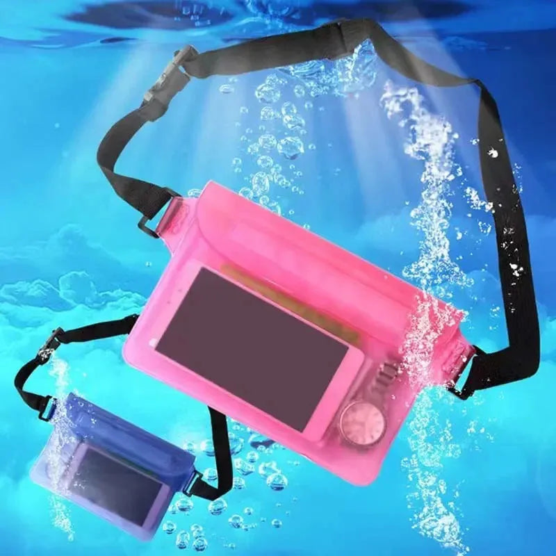 Floatable Waterproof Pouch for Aquatic Activities - Multi-Sport Dry Bag with Phone Compartment (Beach/Surf/Boating)