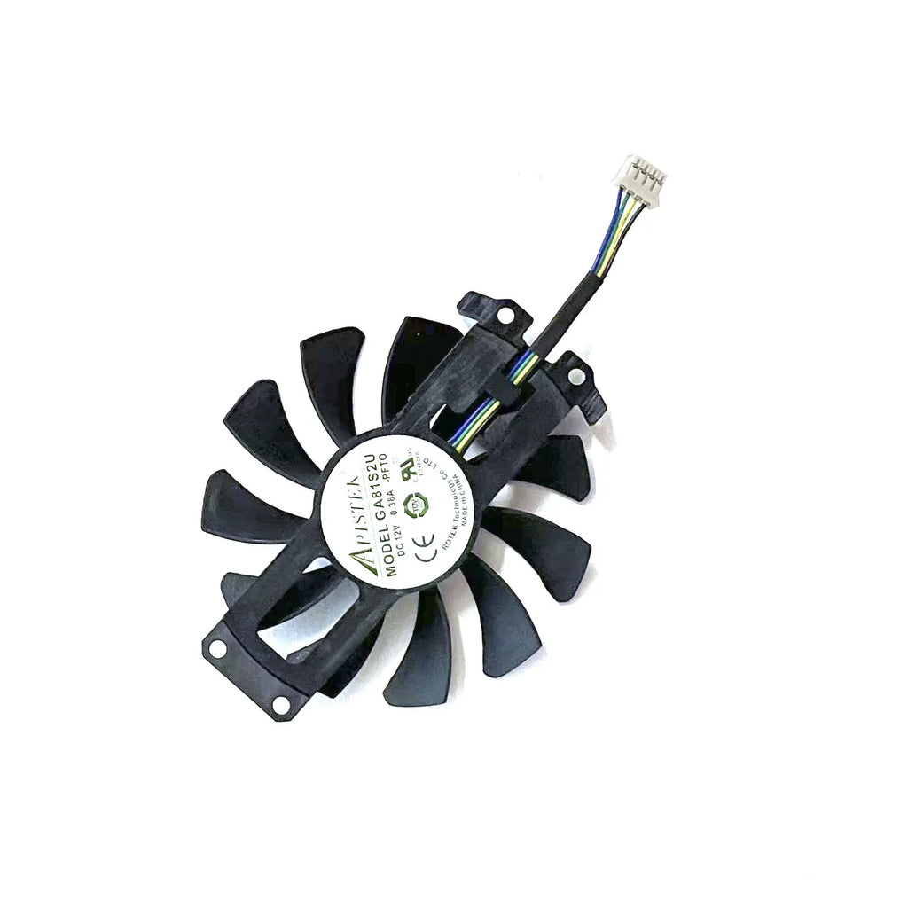 2pcs/lot GA81S2U 12V 0.38A 75mm 4Pin GTX 960 Apistek Cooler Fan For ZOTAC GTX960 4G PCI-EDC Graphics Card Fan
