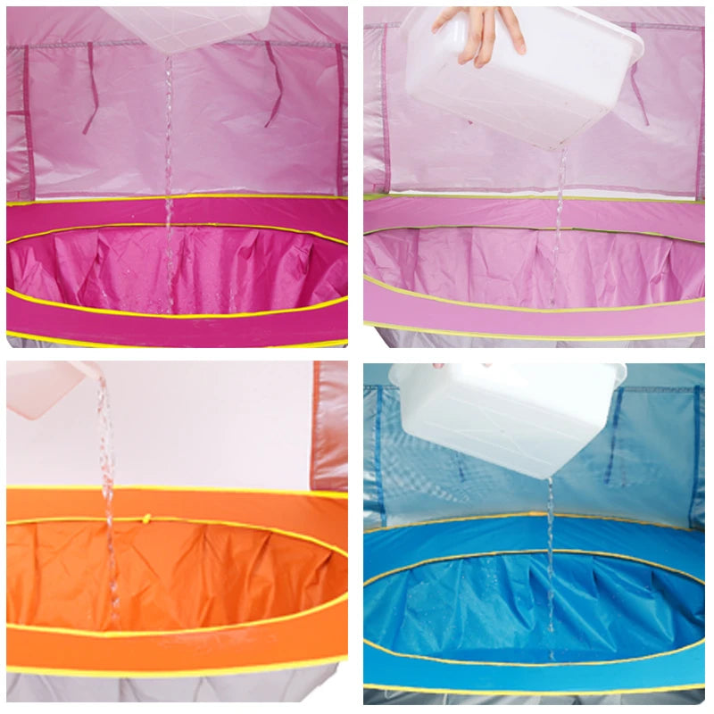 Baby Beach Tent Shade UV Protection Sun Shelter Infant Outdoor Toys Swimming Pool House Beach Tent Toys for Kids Children