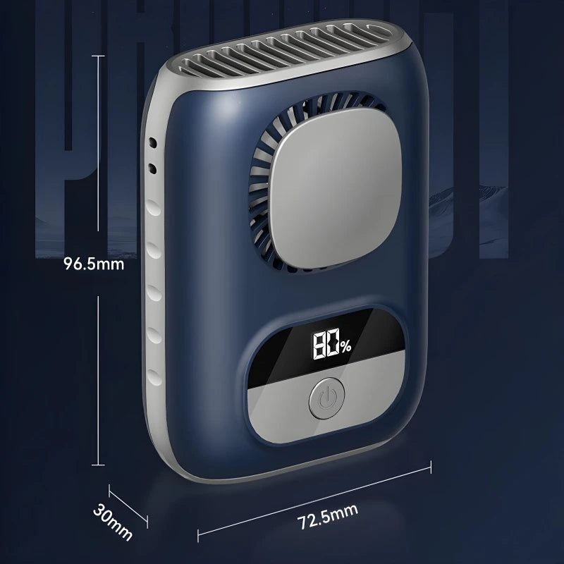 Summer Portable Waist-mounted Fan 3CM Ultrathin 4000mAh Clip on Strong Wind Small Fan Outdoor Work Neck Hanging Cooling Fan