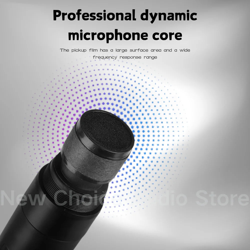 Wireless Microphone Handheld 4 Channel UHF Fixed Frequency Dynamic Microphone For Karaoke Wedding Party Band Church Performance