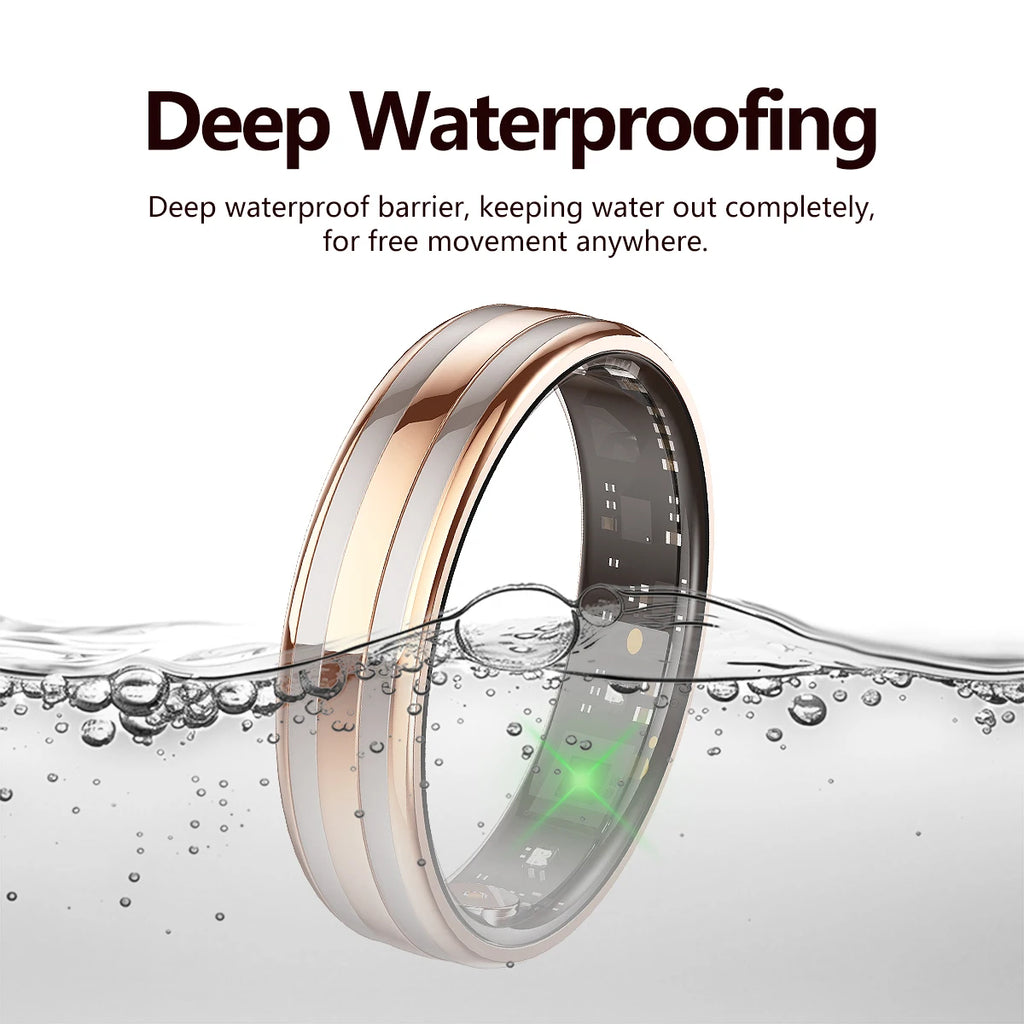 2026 Smart RingUnisexIP68 waterproof ratingHeart rate and health monitoringActivity trackerFitness ringNew model