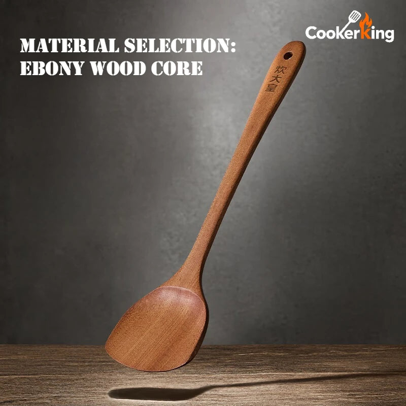COOKER KING 3in1 Cooking Tool Set Ebony Spatula and Spoon for Family Kitchen Kitchenware Exquisite Kitchen Gift Kitchen tools