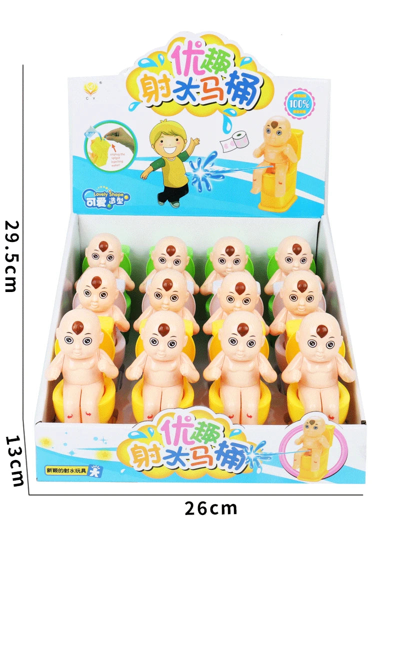 Adult Stress Reliever New Trick Water Spraying Toilet Toy Funny Water Jetting Toilet Doll for Children Play Game Prank Joke Gift