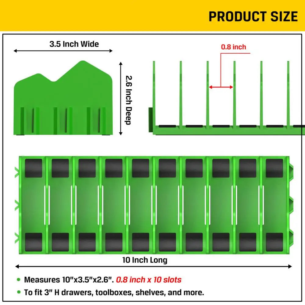 plier organizer rack Organizer Storage Rack Space-Saving Practical with Nonslip Rubber Base 10 Slots Pliers Cutters Organ