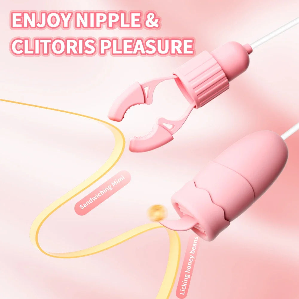 Sensitive Nipple Stimulator with Vibration - Dual-Action Pleasure Device for Women's Intimate Wellness & Massage