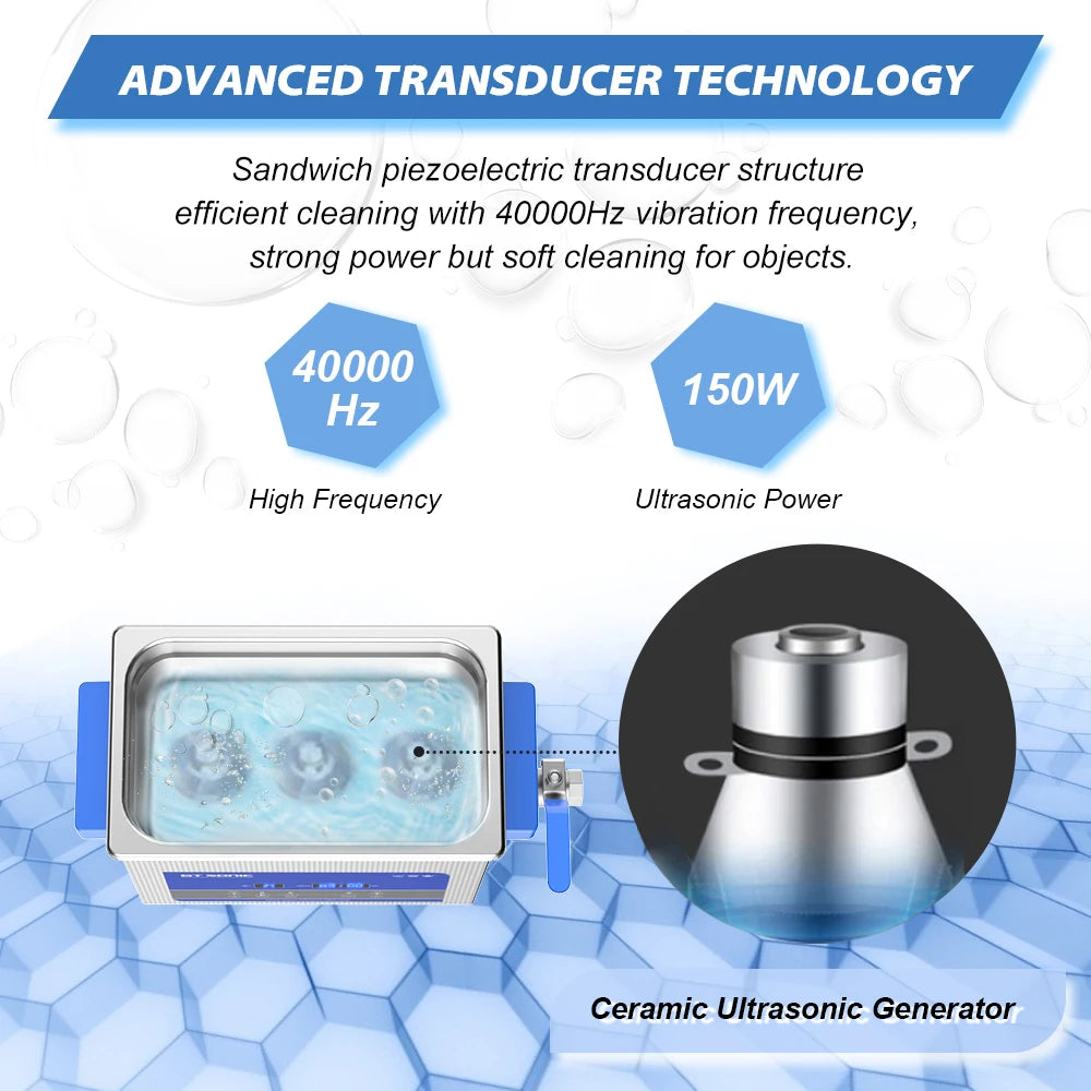 GTSONIC Ultrasonic Cleaner Ultrasonic Bath Ultrasound Bath 2L 3L 6L 9L 13L 20L 27L Digital EU RU Local Warehouse Big Sale Price