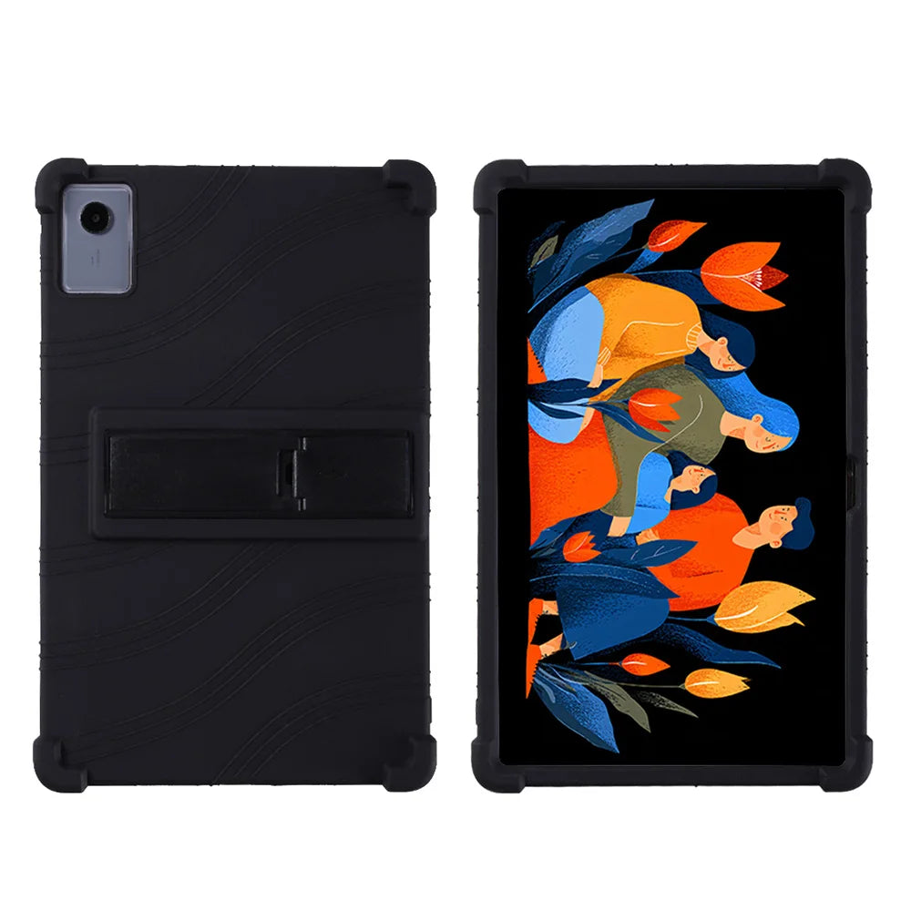 Case for Idea Tab Plus 12.1"2025 TB-365FC Tablet Kids Friendly Silicon Stand Cover Anti drop silicone prote