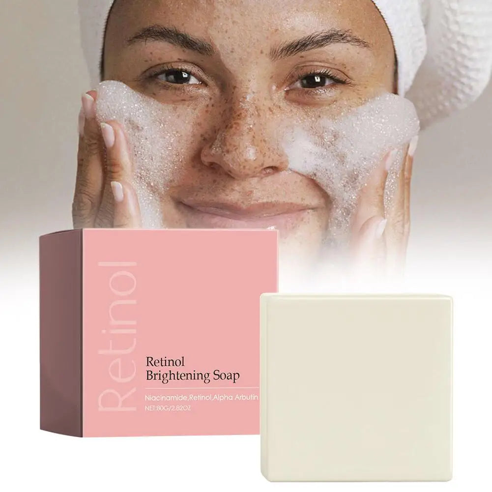 Retinol Brightening and Spot Removing Cleansing Soap Deeply cleanse repair the skin fade dark spots fine lines Korean nursing