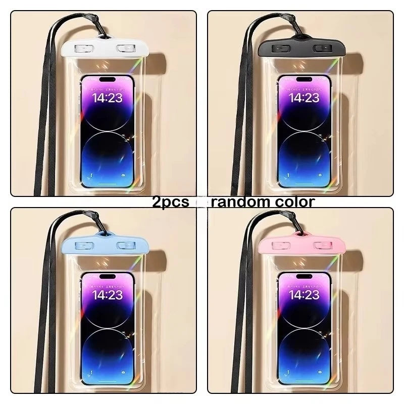 Waterproof Phone Pouch Drift Diving Swimming Bag Underwater Dry Bag Case Cover For Phone Water Sports Beach Pool Skiing 6 inch