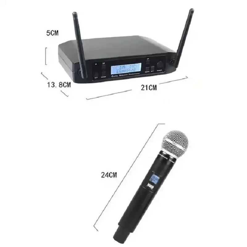 Wireless Microphone Professional System UHF Automatic U segment FM mobile loop  Frequency 60M Party Stage Church speech karaoke