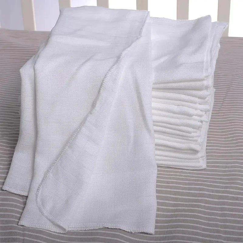 10pcs ABDL Adult Baby Cotton Gauze 100% Cotton Diapers DDLG Breathable Absorbent Cloth Diapers Reusable Washable Nappies Inserts