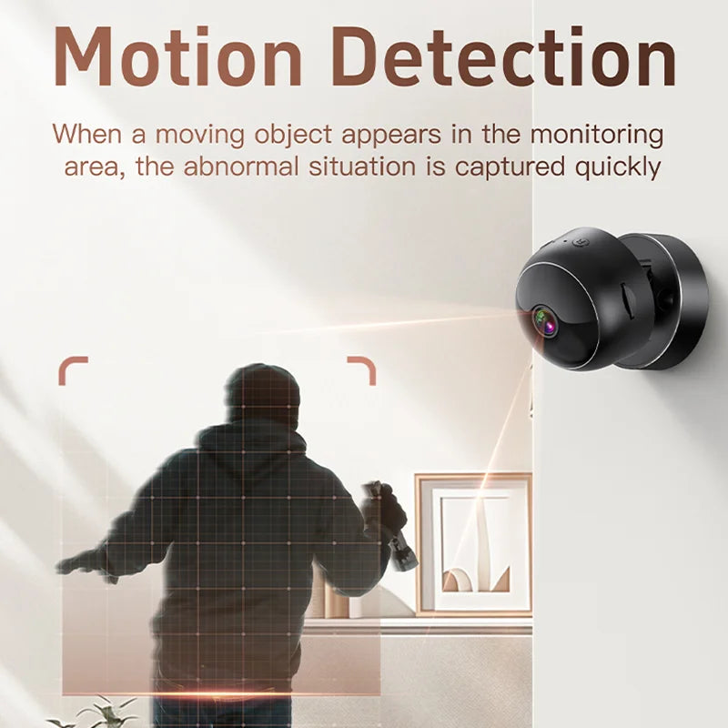 Lenovo Wireless Security Camera 360° Full Coverage View 4K WiFi HD Motion Detection Night Vision Indoor Outdoor Remote Monitor