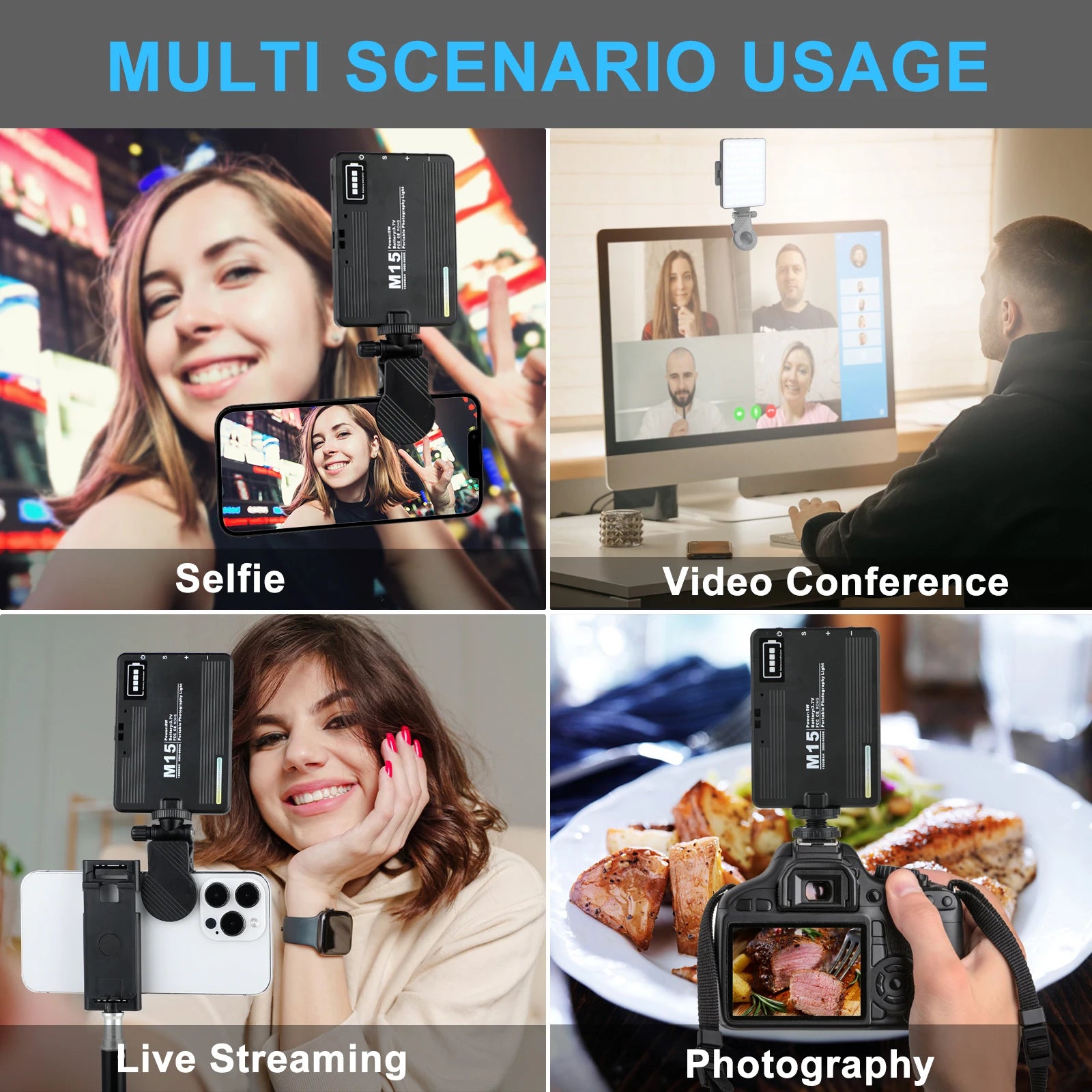 Selfie Light with Clip on Phone Light for iPhone iPad Laptop Camera LED Phone Light Clip Fill Light for Tiktok Video Makeup