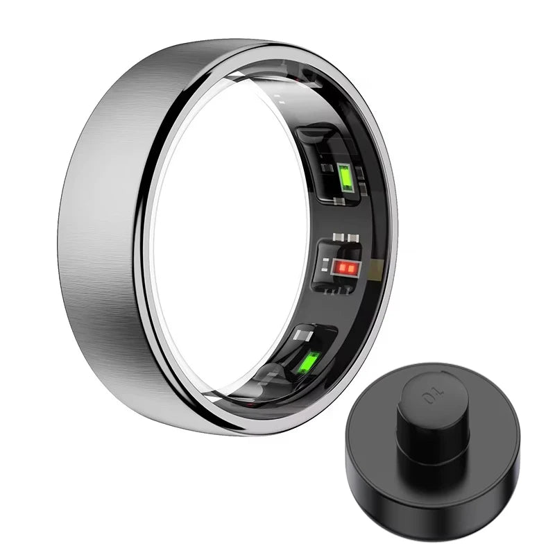 R10 Smart Ring with Charging Case Men Women Health Sleep Heart Rate Monitoring Smartring IP68 & 5ATM Waterproof Multi-sport Mode