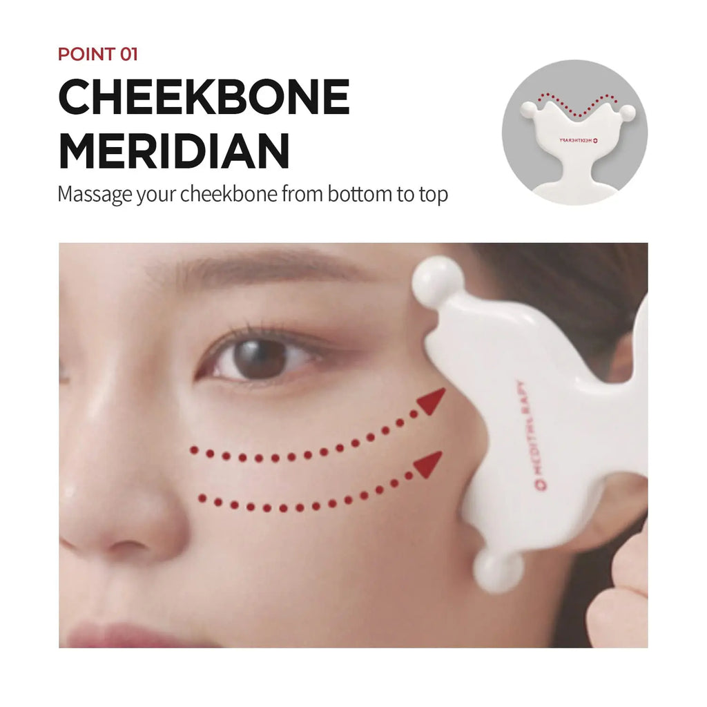 MEDITHERAPY SOKSAL Ergonomic Versatile Handheld Gua Sha Board for Face & Body, Gua Sha Massage Tool Relaxation & Beauty Massager
