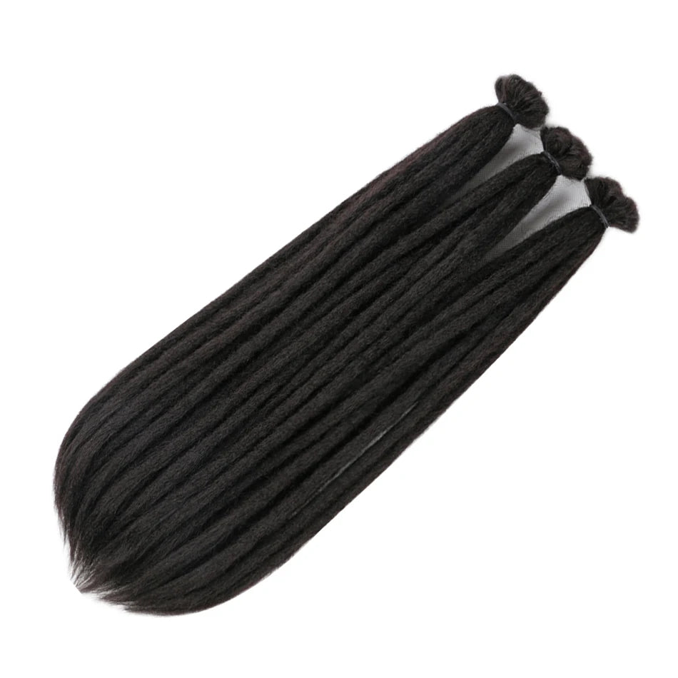 Synthetic Handmade Dreadlocks Crochet Braids Hair Extensions For Black Women Colored Dreadlocks Hair  Faux Locs braiding Hair