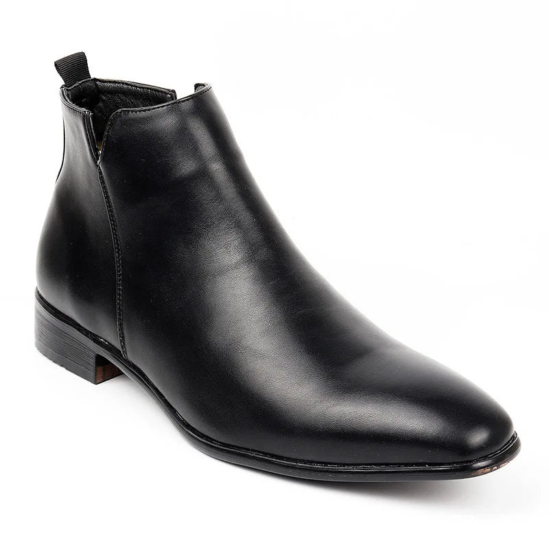 Men's Chelsea Boots Luxury Casual Leather Boot 2025 New Suede Ankle Boots for Men Business Dress Boots Big Size 48 Botas Hombre