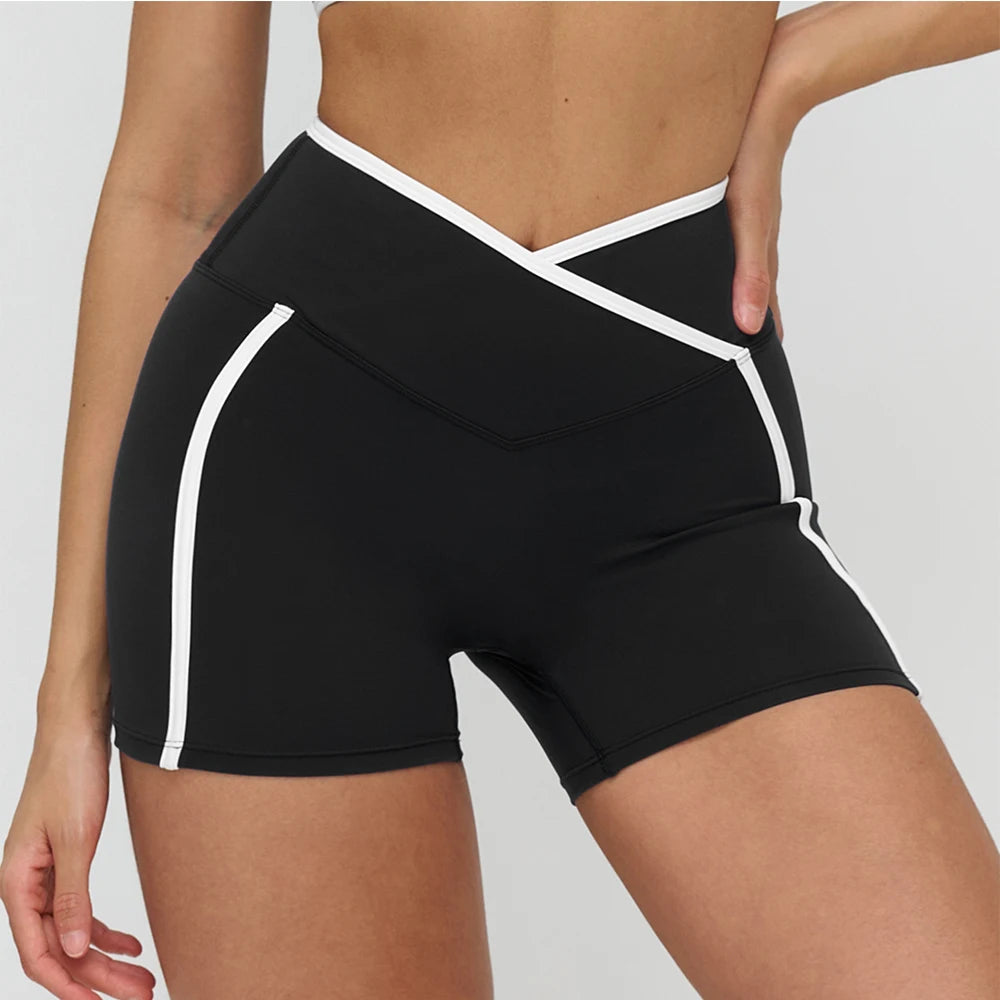 Yoga Shorts Women High Waist Gym Fitness Shorts Sports Biker Shorts Female Sports Yoga Short Leggings Workout Cycling Tights