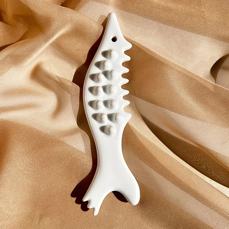 1PCS Ceramic Gua Sha For Face Body Antistatic Guasha Board Skin Tightening Face Lift Massager