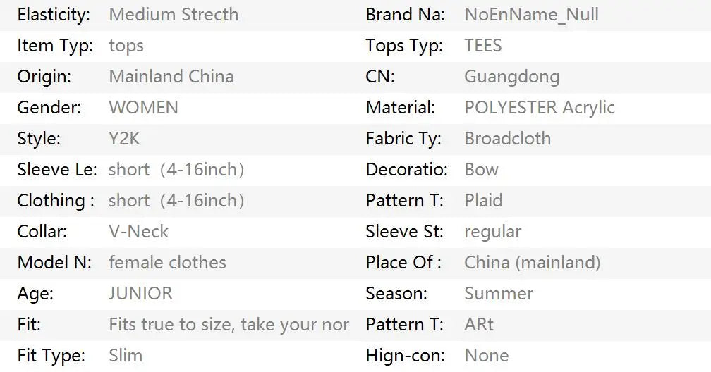 T Shirts Y2k Clothes 2000s Lattice Casual Women Clothing Crop Tops Graphic T shirt Kpop Harajuku Kawaii Body Tee Sweet Girl Top