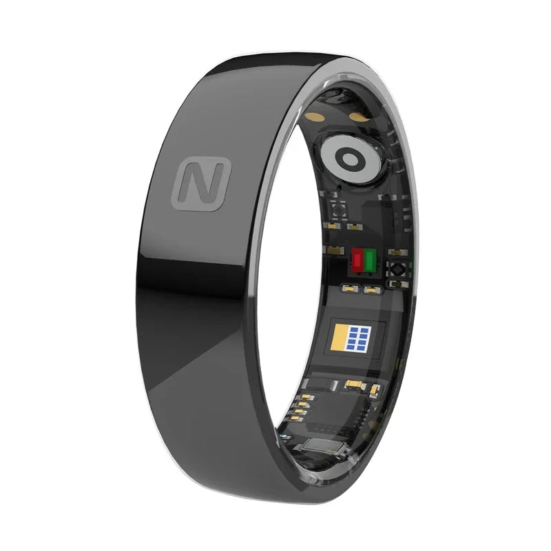 Ceramic NFC Smart Ring Womens Men Electronic Smartring 5ATM Waterproof Sports Fitness Sleep Tracker for Xiaomi Huawei Phone