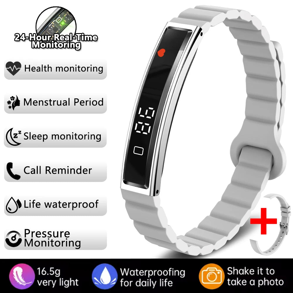 2026 New Smart Watch Pedometer Health Smart Bracelet Women Men Sports Fitness Waterproof Heart Rate Sleep Monitoring Wristbands